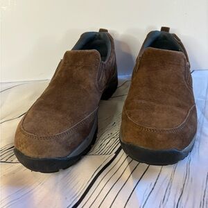 Duluth Trading Women’s Wild Boar Moc Brown Slip On Hiking Sneaker Boot